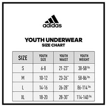 Load image into Gallery viewer, adidas Kids-Boy's Performance Boxer Briefs Underwear (3-Pack), Tech Indigo/Signal Green Signal Green/Tech Indigo/Glory Blue Glory Blu, Small