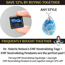 Load image into Gallery viewer, EMF Protection Pendant Necklace - Anti-Radiation - Programmed with 30+ Homeopathic Frequencies - Multiple Styles - EMF Shield Necklace Jewelry by Dr. Valerie Nelson