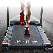 Load image into Gallery viewer, MaxKare Folding Treadmill Electric Motorized Running Machine 17'' Wide Tread Belt w/Incline LCD Display and Cup Holder Easy Assembly with 15 Preset Programs Perfect for Home Use