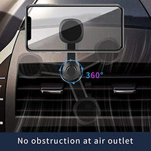 Load image into Gallery viewer, Magnetic Phone Car Mount Holder, Car Air Vent Magnetic Cell Phone Holder with Upgraded Clamp and Strong Magnets for Car Compatible with 4-6.7 Inch Smartphone and Tablets
