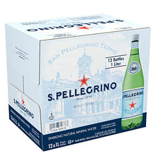 Load image into Gallery viewer, S.Pellegrino Sparkling Natural Mineral Water, 33.8 fl oz. Plastic Bottles (Pack of 12)