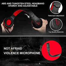 Load image into Gallery viewer, COLUSI Super Lightweight Gaming Headset Xbox One Headset,PS4 Headset with Mic&LED Light,Compatible with PC,Laptop,PS4,Xbox One Conntroller(Adapter Not Included),Ipad,Mobile Phone(Red)