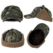 Load image into Gallery viewer, Jeff &Aimy Womens Winter Fitted 62% Wool Tweed Earflap Dad Elmer Fudd Hat Baseball Cap for Men CamoGray L