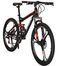 Load image into Gallery viewer, Full Suspension Mountain Bike 21 Speed Bicycle 27.5 inches Mens MTB Disc Brakes Orange (3 Spoke mag Wheels)