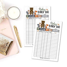 Load image into Gallery viewer, Newborn Baby Log Tracker Journal Book, Infant Daily Schedule, Feeding Food Sleep Naps Activity Diaper Change Monitor Notes For Babies, Mommy Nursing or Breastfeeding Record Tracking Chart 50 Sheet Pad