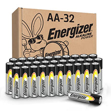 Load image into Gallery viewer, Energizer AA Batteries, Double A Long-Lasting Alkaline Power Batteries, 32 Count (Pack of 1)