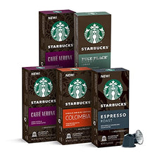 Load image into Gallery viewer, Starbucks by Nespresso, Intense Variety Pack (50-count single serve capsules, 10 of each flavor, compatible with Nespresso Original Line System)