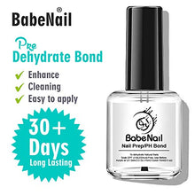 Load image into Gallery viewer, BabeNail Nail Prep Dehydrate & Bond Primer, Nail Protein Bond, 2PCS Professional Long Lasting Natural Air Dry Superior Bonding Primer for Acrylic Powder and Gel Nail Polish 0.5 oz