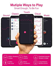 Load image into Gallery viewer, APP Remote Control G-spot Vibrator, Pink Fun Long Distance Bluetooth Wearable Panty Couple Vibrator, Rechargerable Adult Sex Toys More Than 10 Vibrations for Women and Couple, Female Sex Toy for Women