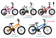 Load image into Gallery viewer, RoyalBaby Kids Bike Boys Girls Freestyle BMX Bicycle With Kickstand Gifts for Children Bikes 18 Inch White