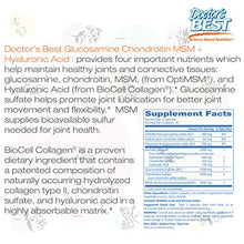 Load image into Gallery viewer, Doctor's Best Glucosamine Chondroitin Msm + Hyaluronic Acid with optimsm & Biocell Collagen, Joint Support, Non-GMO, Gluten Free, Soy Free, 150 Caps