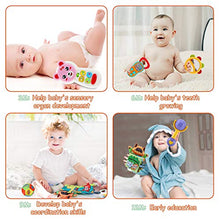 Load image into Gallery viewer, Earsam Baby Rattles and Teethers Set, Musical Phone Shaker Toy with Light for Infants, Early Educational Grab and Spin Rattles for Newborn Toddlers