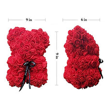 Load image into Gallery viewer, Teddy Bear Rose, Forever Rose for Women, Men, Girls, Boys, Wife, Girlfriends,Daughters, Kids, 10in, Red.