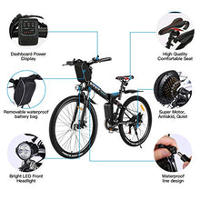 Load image into Gallery viewer, VIVI Electric Bike for Adults, Folding Electric Mountain Bicycle Adults 26 inch E-Bike 350W Motor Professional 21 Speed Gears with Removable 36V 10.4Ah Lithium-Ion Battery