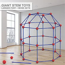 Load image into Gallery viewer, OleFun Fort Building Kit for Kids Age 4,5,6,7,8+Year old Boys & Girls, 120 pcs Forts Builder Creative STEM Toy for Castles, Tunnels, Play Tent, Rocket Indoor & Outdoor- Ideal Christmas & Birthday Gift