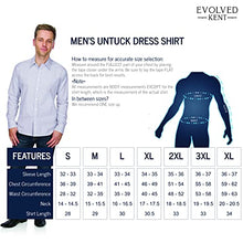 Load image into Gallery viewer, Untucked Shirts for Men Long Sleeve - Casual Button Down Dress Shirts - Wrinkle Resistant, Standard Fit, Stripe Design Silver Grey