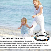 Load image into Gallery viewer, Triple Protection Crystal Bracelet,Energy Crystal Bracelet Tigers Eye Black Obsidian and Hematite Beads Bracelet for Men Women, Crystal Jewelry Stone Bracelets Bring Luck and Prosperity and Happiness