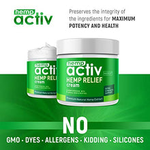 Load image into Gallery viewer, HEMPACTIV Hemp Pain Relief Cream | Hemp + MSM + Arnica + Menthol | Relieve Muscle, Joint & Arthritis Pain | Effective Hemp Pain Cream | 2oz