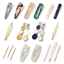Load image into Gallery viewer, 20Pcs Pearl Hair Clips - Cehomi Fashion Korean Style Pearls Hair Barrettes Sweet Artificial Macaron Acrylic Resin Barrettes Hairpins for Women,Ladies and Girls Headwear Styling Tools Hair Accessories