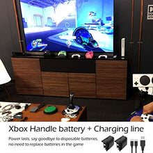 Load image into Gallery viewer, YCCSKY Xbox One Rechargeable Battery Pack, 2 Pack 1200mAh Xbox One Controller Battery Pack Play and Charge Kit for Xbox One S/X/Elite Controller with 3FT Micro USB Charging Cable with LED Indicator