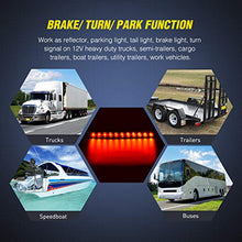 Load image into Gallery viewer, Nilight - TL-10 2PCS 16” 11 LED Red Trailer Light Bar for Park Stop Turn signals Tail Brake Light DOT Compliant IP65 Waterproof Truck Trailer Marker ID Bar, 2 Years Warranty