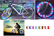Load image into Gallery viewer, Rottay Bike Wheel Lights, Bicycle Wheel Lights Waterproof RGB Ultra Bright Spoke Lights 14-LED 30pcs Changes Patterns -Safety Cool Bike Tire Accessories Kids Adults-Visible from All Angle