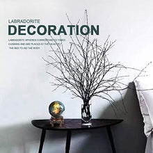 Load image into Gallery viewer, WindBell Large Rainbow and Blue Labradorite Sphere Natural Labradorite Ball Energy Stone Decoration