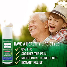 Load image into Gallery viewer, Hemp Emu Roll-on Gel - Made in USA - 3 fl oz - Natural Gel for Discomfort in Knees, Joints and Lower Back - Hemp Oil Extract Gel with Emu Oil & Menthol