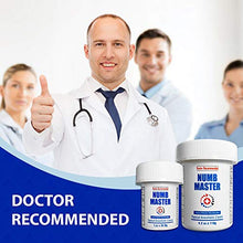 Load image into Gallery viewer, Numb Master 5% Lidocaine Topical Numbing Cream, Maximum Strength Long-Lasting Pain Relief Cream, Fast Acting Topical Anesthetic Cream with Aloe Vera, Vitamin E, Lecithin with Child Resistant Cap, 1oz