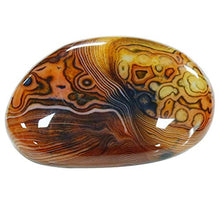Load image into Gallery viewer, SUNYIK Natural Banded Agate Palm Stones Worry Pocket Stone, Polished Irregular Shaped Sphere Decortarion 1.5“-2”