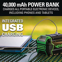 Load image into Gallery viewer, Greenworks 40V 21" Brushless (Smart Pace) Self-Propelled Lawn Mower, 2 x 4Ah USB (Power Bank) Batteries and Charger Included MO40L4413