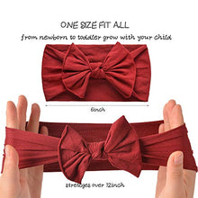 Load image into Gallery viewer, 16PCS Baby Nylon Headbands Hairbands Hair Bow Elastics for Baby Girls Newborn Infant Toddlers Kids