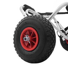 Load image into Gallery viewer, Kayak Trolley Cart with Airless Tires - 140LB Capacity for Transporting Kayak, Paddleboard, SUP, Canoe – Aluminum Frame by RAD Sportz (White)