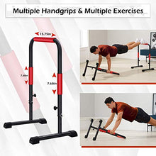 Load image into Gallery viewer, Sportsroyals Dip Station Dip Bar Parallel Bars for Home Workout with 400 LBS Loading Capacity