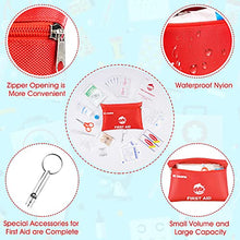 Load image into Gallery viewer, Small Travel First Aid Kit - 87 Piece Clean, Treat and Protect Most Injuries,Ready for Emergency at Home, Outdoors, Car, Camping, Workplace, Hiking.