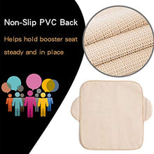 Load image into Gallery viewer, Funbliss Extra Large Booster Chair Protector Cover,Dining Chair Seat Cover for Booster Seat,Non-Slip PVC Backing, Upgrade 600D Waterproof Material ,Easy to Wipe Clean(Black+Grey)