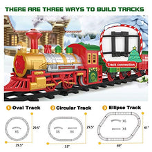 Load image into Gallery viewer, Lucky Doug Christmas Train Toys Set Around Tree for Kids, Electric Train Set with Light & Sounds Include 4 Cars and 10 Tracks, Christmas Trains Sets Gift for 2 3 4 5 6 Years Old Boys Girls Toddlers