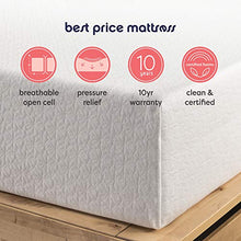 Load image into Gallery viewer, Best Price Mattress 12 Inch Memory Foam Mattress, Calming Green Tea Infusion, Pressure Relieving, Bed-in-a-Box, CertiPUR-US Certified, Queen
