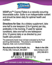 Load image into Gallery viewer, Kala Health MSMPure Coarse Powder Flakes, Organic Sulfur Crystals, 99.9% Pure Distilled MSM Supplement, Made in The USA, 1lb