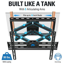 Load image into Gallery viewer, Mounting Dream Full Motion TV Wall Mount and Soundbar Bracket Bundle, TV Bracket for 26-55 Inch TVs, Max VESA 400x400mm and 99 LBS, Sound Bar Mount for Mounting Above or Under TV Up to 15 LBS