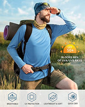 Load image into Gallery viewer, Roadbox Mens Long Sleeve UV Sun Protection Swimming Rash Guard Shirts SPF