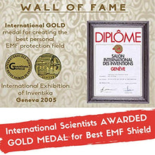 Load image into Gallery viewer, EMF Protection Tesla Technology Emf Protector. Geopathic Stress Zone Protection no matter where you are. GOLD International AWARD as Radiation Protection EMF Shield. EMF Blocker 1.5 IN NEW Version