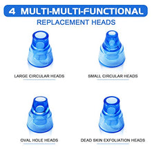 Load image into Gallery viewer, Blackhead Remover Vacuum - June Julien Facial Pore Cleanser Electric Acne Comedone Extractor Kit USB Rechargeable Blackhead Suction Tool with LED Display for Facial Skin(Blue)