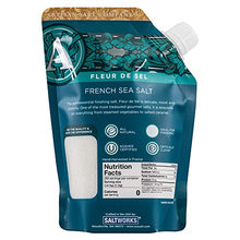 Load image into Gallery viewer, SaltWorks Fleur de Sel French Flower of Salt, Artisan Pour Spout Pouch, 15 Ounce