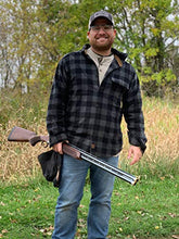 Load image into Gallery viewer, Venado Mens Plaid Shirts for Men - Heavyweight Buffalo Plaid Fleece Shirt (X-Large, Plaid Charcoal)