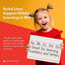 Load image into Gallery viewer, Dowling Magnets Magnetic Dry-Erase Boards – Double-Sided Ruled/Blank – 12" Long x 8.75" Wide – Pack of 5. (735206)