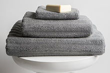 Load image into Gallery viewer, Nutrl Home Classic Bath Towel Set - Antimicrobial 100% Supima Cotton (Grey) Premium Luxury Bath, Hand, Washcloth Towels Perfect for Hotels, Travel, Bathrooms, Spa, and Gym
