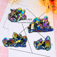 Load image into Gallery viewer, Bealkimm 5 Color Chameleon Flakes and 5 Mica Powder Colorshift Pigments Powder for Epoxy Resin Soap Making Dyes Nails Art Makeup Candle Flakes Eyeshadow with 2 Brushes