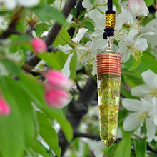 Load image into Gallery viewer, Orgonite Pendant Necklace - Peridot Crystal Orgone pendant with Orgone Energy-Emf Protection-Cho Ku Rei Reiki Charged-Negative Energy Transformer-Tested Cell Phone Radiation EMF Protection Device
