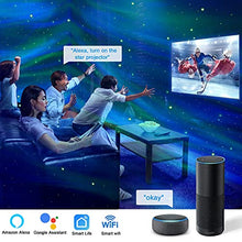 Load image into Gallery viewer, Loycco Galaxy Star Night Light Projector for Bedroom, Aurora Light Projector Compatible with Alexa & Smart APP, White Noise & Bluetooth Speaker Sky Light, Gift for Kids Adults Home Party Ceiling Decor